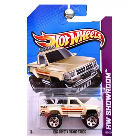2013 Hw Showroom - 1987 Toyota Pickup Truck - Tan $57.97 Kids' Play Trucks