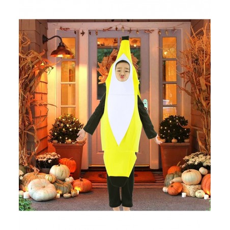 Banana Costume for Kids Boys Girls Toddler Cute Fruit Halloween Costume Outfit $24.52 Kids' Costumes