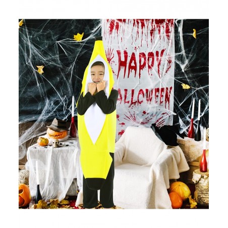 Banana Costume for Kids Boys Girls Toddler Cute Fruit Halloween Costume Outfit $24.52 Kids' Costumes
