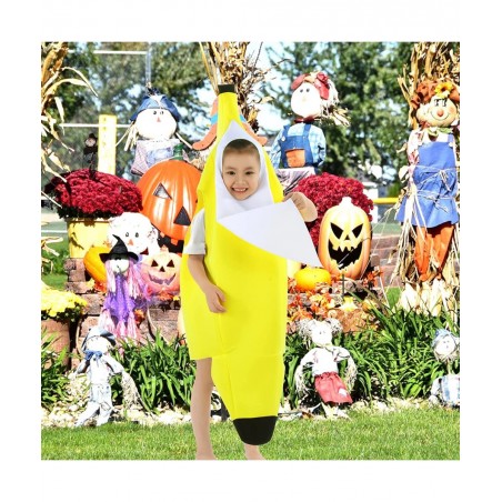 Banana Costume for Kids Boys Girls Toddler Cute Fruit Halloween Costume Outfit $24.52 Kids' Costumes