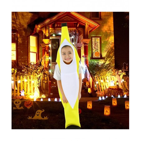 Banana Costume for Kids Boys Girls Toddler Cute Fruit Halloween Costume Outfit $24.52 Kids' Costumes