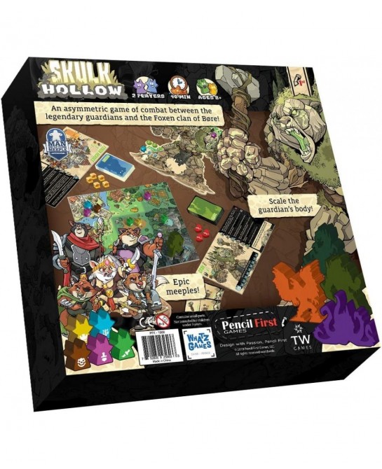 Skulk Hollow Board Game – an Asymmetric Tactics Game of Giant Guardians and Clever Foxes for 2 Players $77.76 Board Games