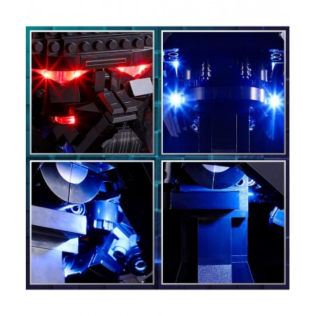 LED Light for Lego 75343 Star Wars Dark Trooper Helmet Model Design and Configuration Compatible with Model 75343 (LED Light ...
