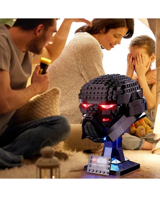LED Light for Lego 75343 Star Wars Dark Trooper Helmet Model Design and Configuration Compatible with Model 75343 (LED Light ...