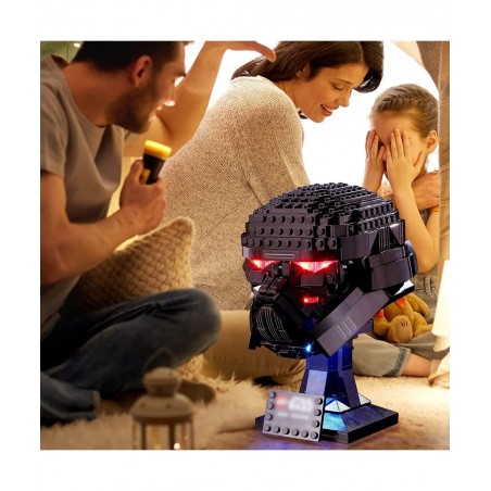 LED Light for Lego 75343 Star Wars Dark Trooper Helmet Model Design and Configuration Compatible with Model 75343 (LED Light ...