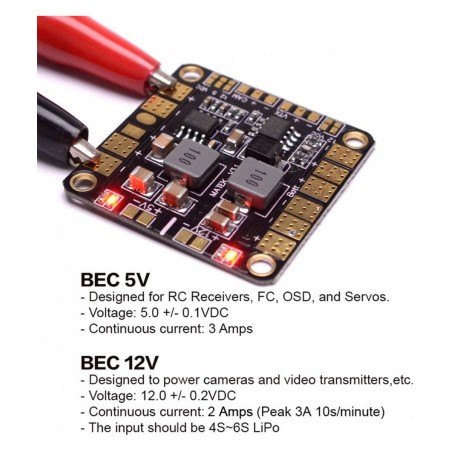 Matek V3.1 PDB Power Distribution Board with BEC 5V&12V Mini Power Hub for Multicopter Quadcopter $22.28 Hobby RC Quadcopters...