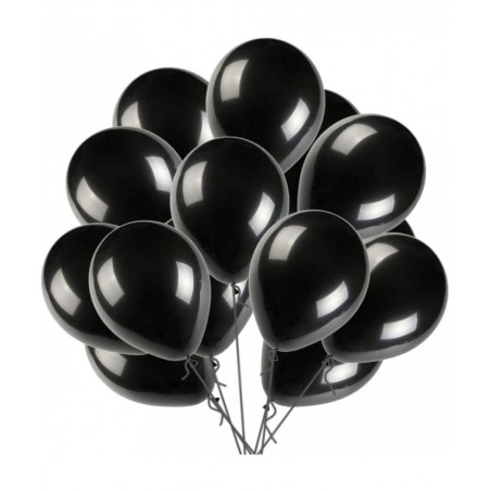 100pcs Balloons Black Latex 10" Pearl Black Balloons Helium Black Balloon for Black Balloon Garland Arch Wedding Birthday Par...