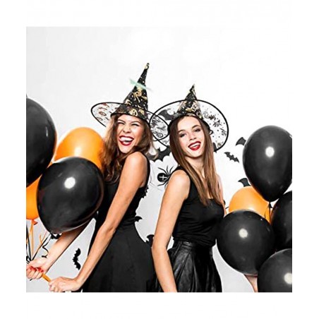 100pcs Balloons Black Latex 10" Pearl Black Balloons Helium Black Balloon for Black Balloon Garland Arch Wedding Birthday Par...
