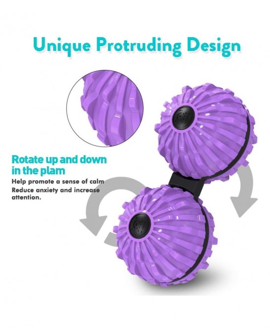 Fidget Ball Spinner Acupressure Massage Balls Hand Spinner Fidget Toys for Kids and Adults with Anxiety Autism ADHD/ADD Relie...