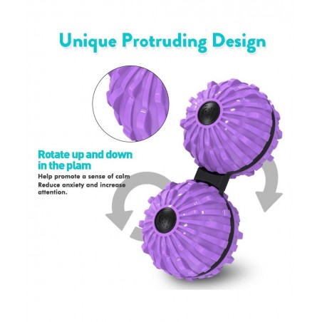 Fidget Ball Spinner Acupressure Massage Balls Hand Spinner Fidget Toys for Kids and Adults with Anxiety Autism ADHD/ADD Relie...