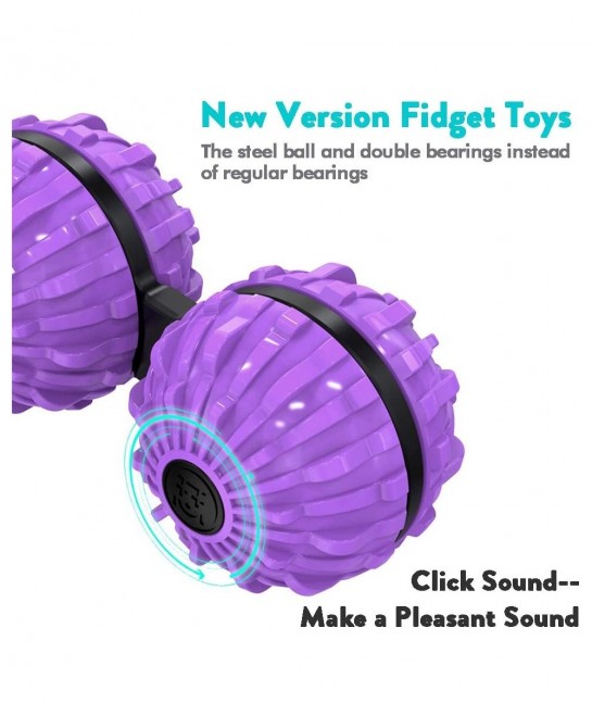 Fidget Ball Spinner Acupressure Massage Balls Hand Spinner Fidget Toys for Kids and Adults with Anxiety Autism ADHD/ADD Relie...