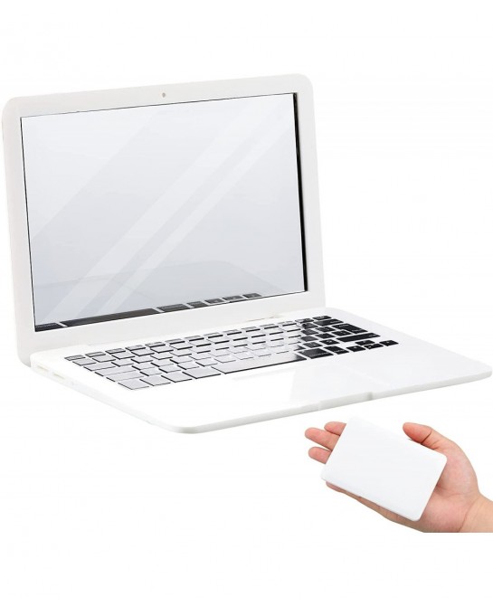 Mini Laptop Mirror for Cat Toy Laptop Cute Pocket Mirror Cat Laptop 3.7 x 2.5 Inch Folding Toy Cat Computer for Dollhouse Pet...