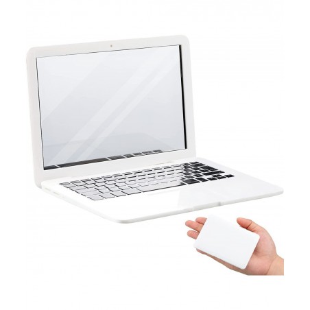 Mini Laptop Mirror for Cat Toy Laptop Cute Pocket Mirror Cat Laptop 3.7 x 2.5 Inch Folding Toy Cat Computer for Dollhouse Pet...
