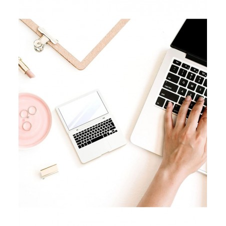 Mini Laptop Mirror for Cat Toy Laptop Cute Pocket Mirror Cat Laptop 3.7 x 2.5 Inch Folding Toy Cat Computer for Dollhouse Pet...