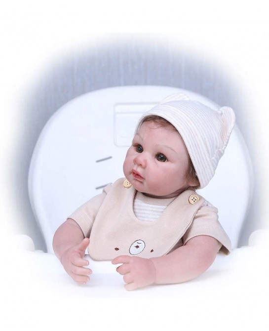 20inch Real Alive Weighted Around 3lbs Reborn Baby 100% Handmade Dolls Painted by Genesis Heat Paint Lifelike Newborn Doll Gi...