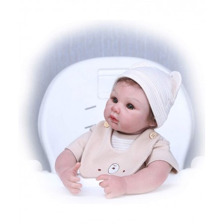 20inch Real Alive Weighted Around 3lbs Reborn Baby 100% Handmade Dolls Painted by Genesis Heat Paint Lifelike Newborn Doll Gi...