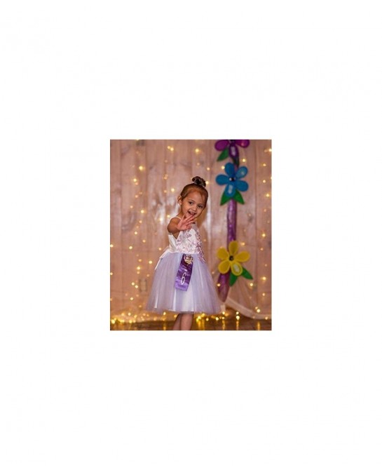 Christmas Girls Flower Dress Lace Rainbow Tulle 3D Embroidery Beading Princess Pageant Wedding Party Dresses $58.42 Kids' Cos...