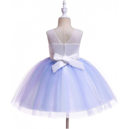 Christmas Girls Flower Dress Lace Rainbow Tulle 3D Embroidery Beading Princess Pageant Wedding Party Dresses $58.42 Kids' Cos...