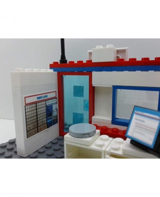 Building Bricks Toys City USPS Postal Service Post Office Mail Delivery Set for Kids MOC Custom. Great Birthday Gift for Kids...