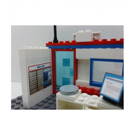 Building Bricks Toys City USPS Postal Service Post Office Mail Delivery Set for Kids MOC Custom. Great Birthday Gift for Kids...