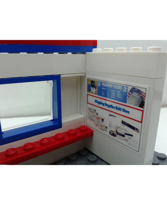 Building Bricks Toys City USPS Postal Service Post Office Mail Delivery Set for Kids MOC Custom. Great Birthday Gift for Kids...