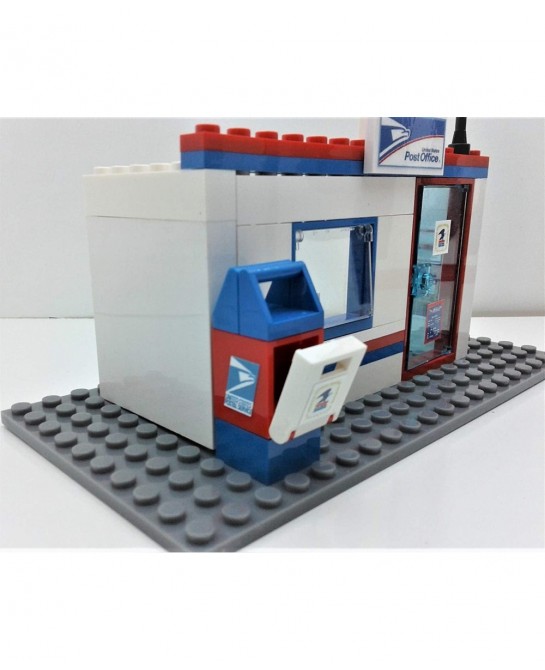 Building Bricks Toys City USPS Postal Service Post Office Mail Delivery Set for Kids MOC Custom. Great Birthday Gift for Kids...