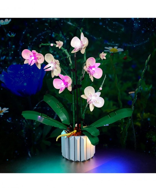 LED Light for Lego Orchid 10311 Plant Decor Building Blocks Model Design and Configuration Compatible with Model 10311(LED Li...