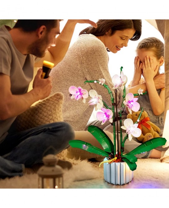 LED Light for Lego Orchid 10311 Plant Decor Building Blocks Model Design and Configuration Compatible with Model 10311(LED Li...