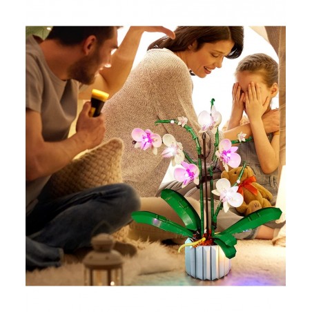 LED Light for Lego Orchid 10311 Plant Decor Building Blocks Model Design and Configuration Compatible with Model 10311(LED Li...