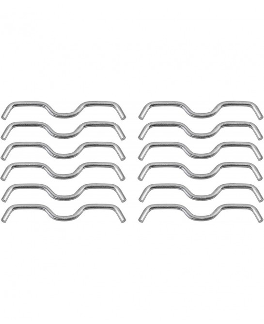 Stainless Steel W-Shaped Dual Trampoline Spring Hook - ¼” Thick Galvanised Steel Hook for Dual Spring System - Premium Qualit...