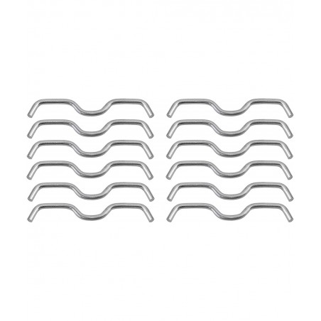 Stainless Steel W-Shaped Dual Trampoline Spring Hook - ¼” Thick Galvanised Steel Hook for Dual Spring System - Premium Qualit...