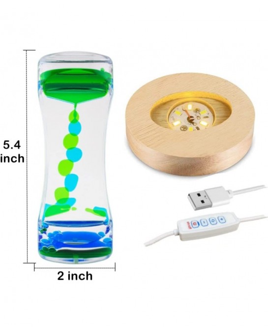 Liquid Motion Bubbler Timer with 3 Colors Art Lamp USB Led Base Sensory Calming Fidget Toys Autism Toys Calm Relaxing Desk To...