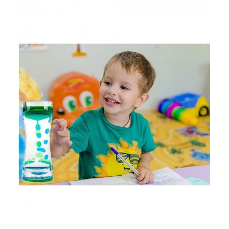 Liquid Motion Bubbler Timer with 3 Colors Art Lamp USB Led Base Sensory Calming Fidget Toys Autism Toys Calm Relaxing Desk To...