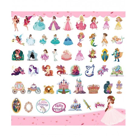 Princess Birthday Party for Supplies 200 Pcs Cute Stickers Aesthetic Stickers Favors for Guitar Travel Case Water Bottle Bike...