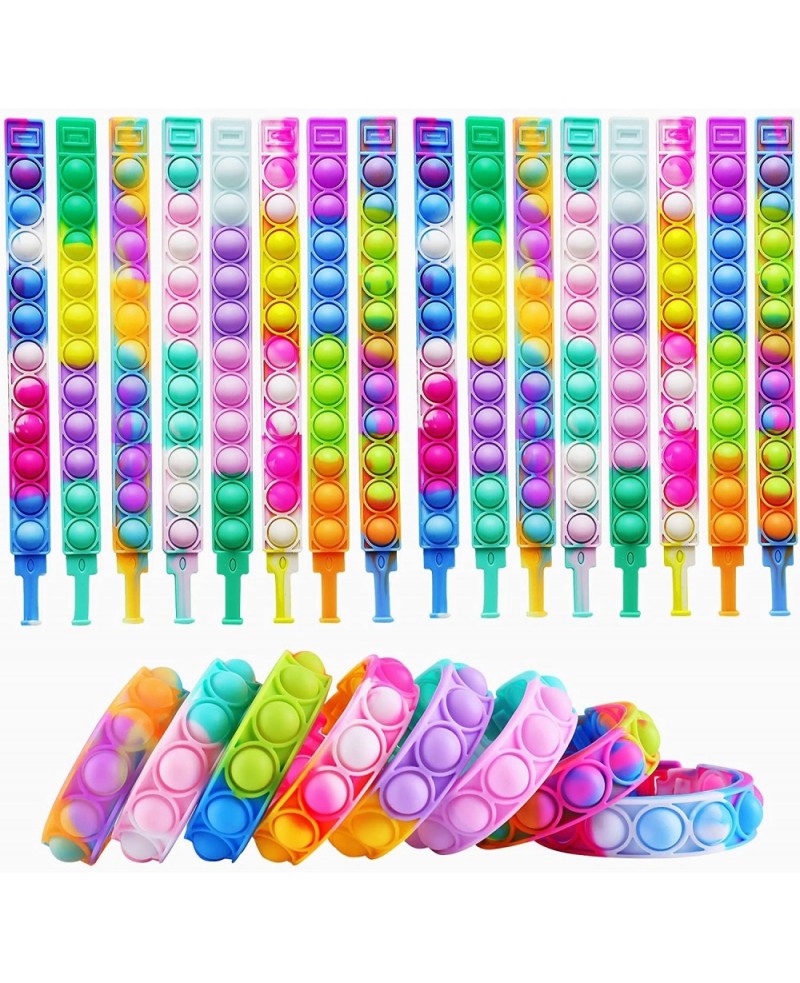 24pcs Easter Basket Stuffers Bulk Gift Pop Favors Pack for Kids Mini Bracelet Adjustable Wearable Bracelets Gifts for Girls B...