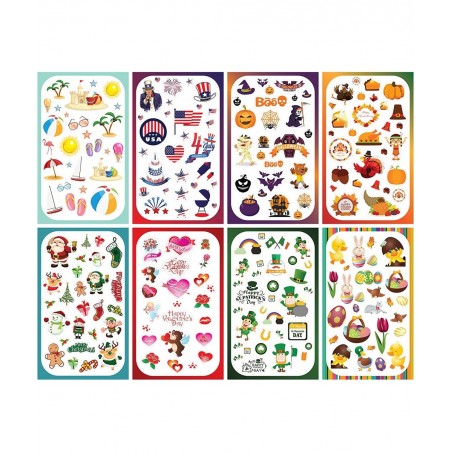 Year-Round Holiday Stickers Variety Pack: Fun Assortment of Designs for a Whole Year (400+ Stickers) $25.43 Kids' Stickers