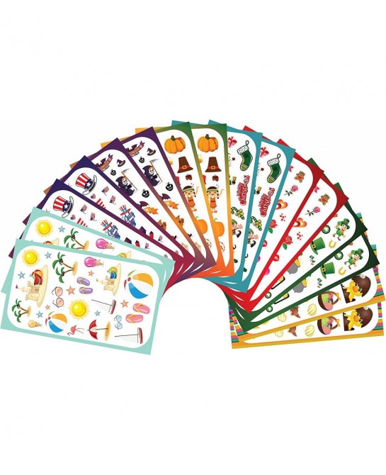 Year-Round Holiday Stickers Variety Pack: Fun Assortment of Designs for a Whole Year (400+ Stickers) $25.43 Kids' Stickers