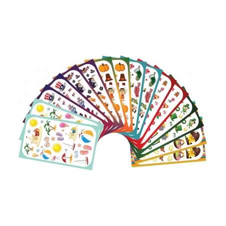 Year-Round Holiday Stickers Variety Pack: Fun Assortment of Designs for a Whole Year (400+ Stickers) $25.43 Kids' Stickers