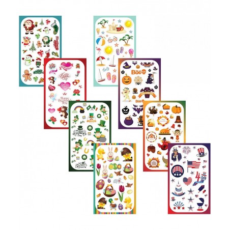 Year-Round Holiday Stickers Variety Pack: Fun Assortment of Designs for a Whole Year (400+ Stickers) $25.43 Kids' Stickers