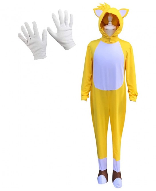 The Hedgehog Kids Jumpsuit Deluxe Cartoon Costume 2022 Movie for Children Cosplay Masquerade Suit $47.48 Kids' Costumes