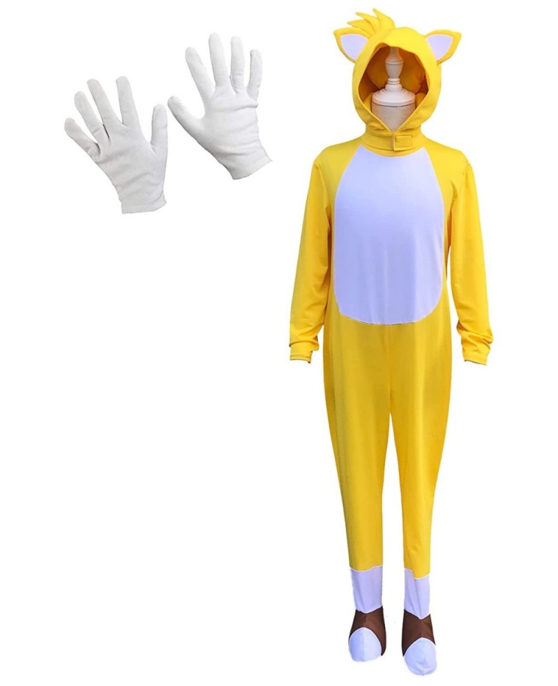 The Hedgehog Kids Jumpsuit Deluxe Cartoon Costume 2022 Movie for Children Cosplay Masquerade Suit $47.48 Kids' Costumes
