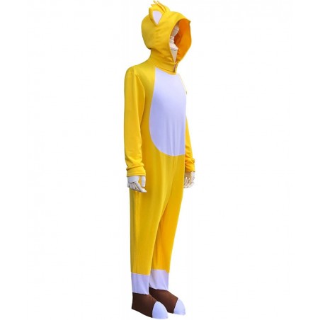 The Hedgehog Kids Jumpsuit Deluxe Cartoon Costume 2022 Movie for Children Cosplay Masquerade Suit $47.48 Kids' Costumes