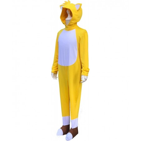 The Hedgehog Kids Jumpsuit Deluxe Cartoon Costume 2022 Movie for Children Cosplay Masquerade Suit $47.48 Kids' Costumes
