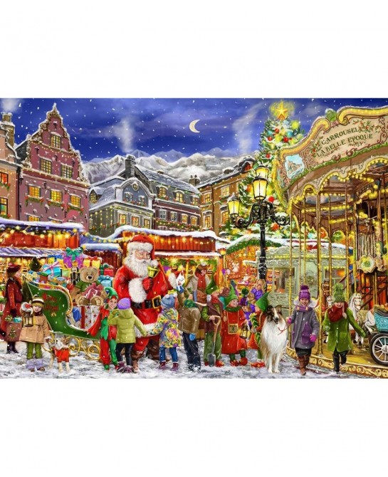 Christmas Carousel Jigsaw Puzzle 1000 Piece $30.02 Jigsaw Puzzles