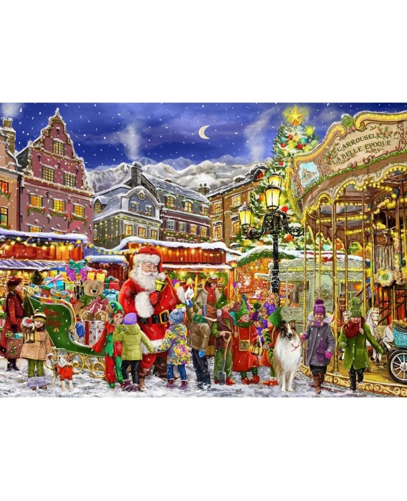 Christmas Carousel Jigsaw Puzzle 1000 Piece $30.02 Jigsaw Puzzles