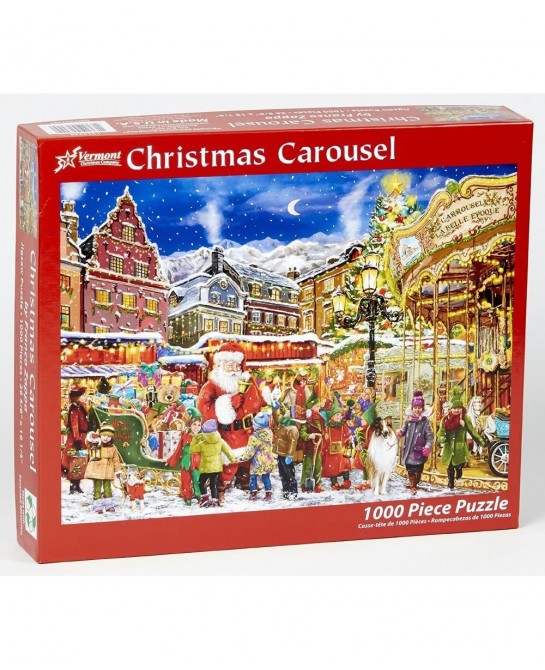 Christmas Carousel Jigsaw Puzzle 1000 Piece $30.02 Jigsaw Puzzles