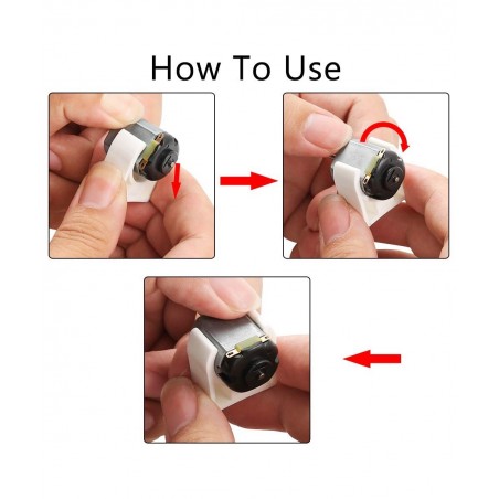 6 Set DC Motors Kit Mini Electric Motor 3V 15000RPM with 66 PCS Plastic Gears AA Battery Holder Case Motor Bracket Shaft Prop...