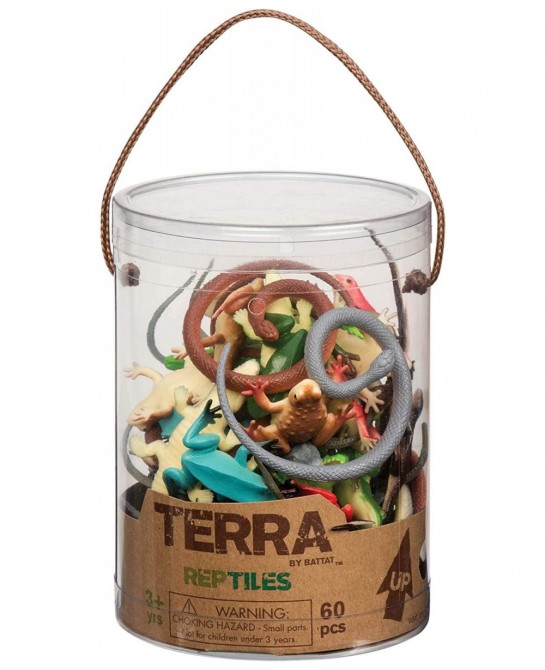 – Reptiles In Tube – Assorted Reptile Animal Toys For Kids 3+ (60 Pc) $20.92 Play Figure Playsets