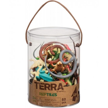 – Reptiles In Tube – Assorted Reptile Animal Toys For Kids 3+ (60 Pc) $20.92 Play Figure Playsets