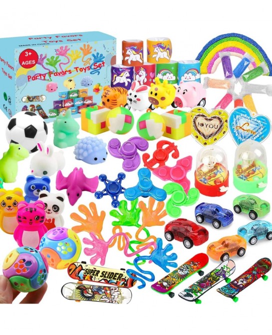 50 Pcs Party Favors for Kids Toy Assortment Bundle Classroom Rewards Carnival Prizes Pinata Filler Goodie Bag Christmas Stock...